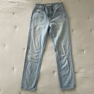 Madewell perfect summer jean in Fitzgerald wash